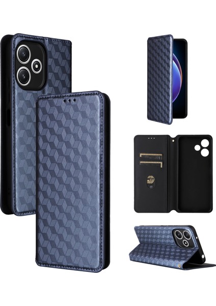 Ile Uyumlu Xiaomi Mi Poco M6 Pro 5g Telefon Kılıfı Cüzdan Hakiki Deri Darbeye Dayanıklı Tpu Kılıf Standı Dayanıklı Flip Kitap Katlanır Telefon Kılıfı (Yurt Dışından)
