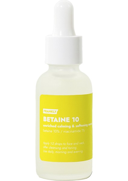 %10 Betain ve Niacinamide Içeren Cilt Bariyeri Onarıcı Yenileyici ve Nemlendirici Serum 30ML