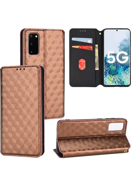 Ile Uyumlu Samsung Galaxy S20 Fe Telefon Kılıfı Cüzdan Hakiki Deri Darbeye Dayanıklı Tpu Kılıf Standı Dayanıklı Flip Kitap Katlanır Telefon Kılıfı (Yurt Dışından)