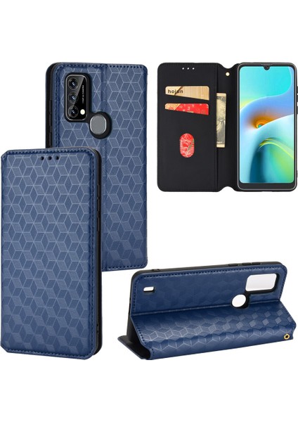 Yihang Boutique Ile Uyumlu Blackview A50 Telefon Kılıfı Cüzdan Hakiki Deri Darbeye Dayanıklı Tpu Kılıf Standı Dayanıklı Flip Kitap Katlanır Telefon Kılıfı (Yurt Dışından)