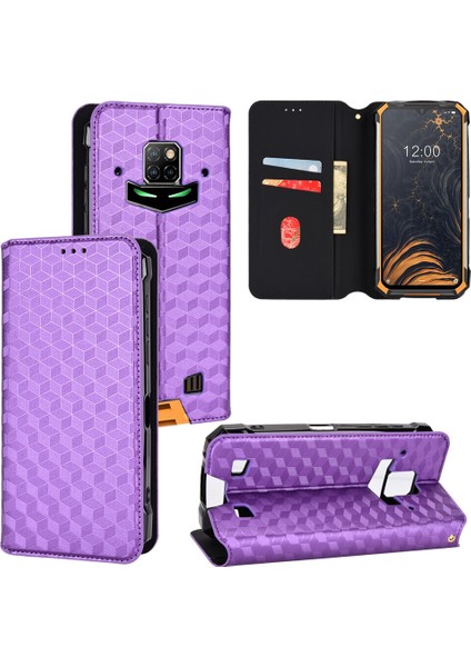 Ile Uyumlu Doogee S88 PRO/S88 Plus Telefon Kılıfı Cüzdan Hakiki Deri Darbeye Dayanıklı Tpu Kılıf Standı Dayanıklı Flip Kitap Katlanır Telefon Kılıfı (Yurt Dışından)