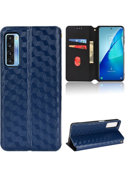 Ile Uyumlu Tcl 20S/TCL 20 5g/tcl 20L Telefon Kılıfı Cüzdan Hakiki Deri Darbeye Dayanıklı Tpu Kılıf Standı Dayanıklı Flip Kitap Katlanır Telefon Kılıfı (Yurt Dışından)