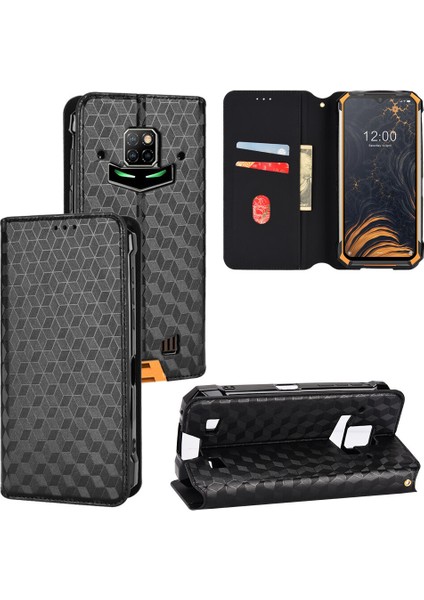 Ile Uyumlu Doogee S88 PRO/S88 Plus Telefon Kılıfı Cüzdan Hakiki Deri Darbeye Dayanıklı Tpu Kılıf Standı Dayanıklı Flip Kitap Katlanır Telefon Kılıfı (Yurt Dışından)