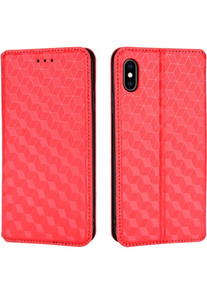 Ile Uyumlu iPhone Xs Max Telefon Kılıfı Cüzdan Hakiki Deri Darbeye Dayanıklı Tpu Kılıf Standı Dayanıklı Flip Kitap Katlanır Telefon Kılıfı (Yurt Dışından)