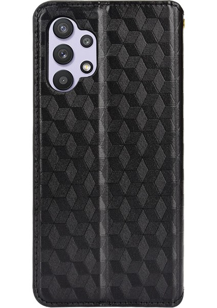 Ile Uyumlu Samsung Galaxy A32 4g Telefon Kılıfı Cüzdan Hakiki Deri Darbeye Dayanıklı Tpu Kılıf Standı Dayanıklı Flip Kitap Katlanır Telefon Kılıfı (Yurt Dışından)