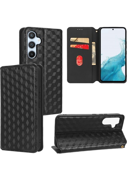 Ile Uyumlu Samsung Galaxy A54 5g Telefon Kılıfı Cüzdan Hakiki Deri Darbeye Dayanıklı Tpu Kılıf Standı Dayanıklı Flip Kitap Katlanır Telefon Kılıfı (Yurt Dışından)