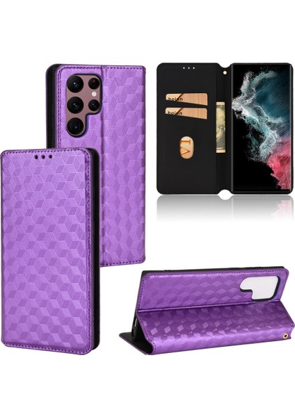 Ile Uyumlu Samsung Galaxy S22 Ultra Telefon Kılıfı Cüzdan Hakiki Deri Darbeye Dayanıklı Tpu Kılıf Standı Dayanıklı Flip Kitap Katlanır Telefon Kılıfı (Yurt Dışından)