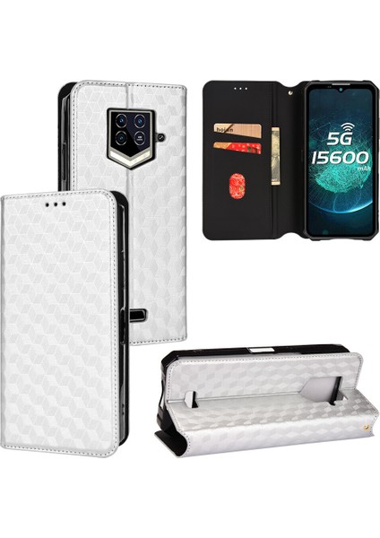 Ile Uyumlu Oukitel WP15 Telefon Kılıfı Cüzdan Hakiki Deri Darbeye Dayanıklı Tpu Kılıf Standı Dayanıklı Flip Kitap Katlanır Telefon Kılıfı (Yurt Dışından)