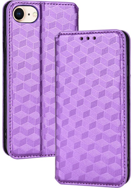 Ile Uyumlu iPhone 7/8/se2/se3 Telefon Kılıfı Cüzdan Hakiki Deri Darbeye Dayanıklı Tpu Kılıf Standı Dayanıklı Flip Kitap Katlanır Telefon Kılıfı (Yurt Dışından) fırsatları