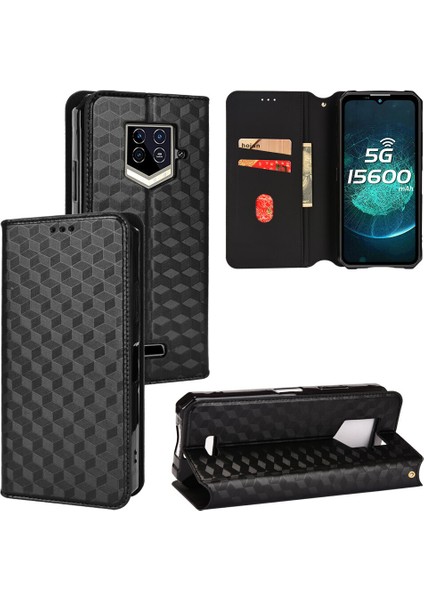 Ile Uyumlu Oukitel WP15 Telefon Kılıfı Cüzdan Hakiki Deri Darbeye Dayanıklı Tpu Kılıf Standı Dayanıklı Flip Kitap Katlanır Telefon Kılıfı (Yurt Dışından)