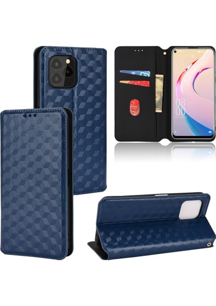 Ile Uyumlu Oukitel C21 Pro Telefon Kılıfı Cüzdan Hakiki Deri Darbeye Dayanıklı Tpu Kılıf Standı Dayanıklı Flip Kitap Katlanır Telefon Kılıfı (Yurt Dışından)