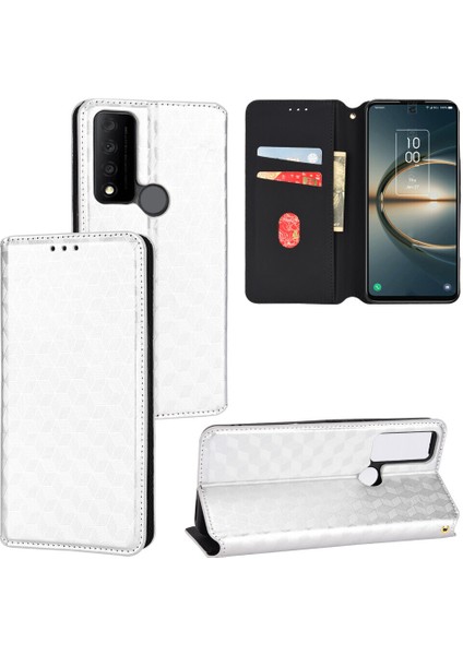 Ile Uyumlu Tcl 30V 5g/tcl 30 Xe 5g Telefon Kılıfı Cüzdan Hakiki Deri Darbeye Dayanıklı Tpu Kılıf Standı Dayanıklı Flip Kitap Katlanır Telefon Kılıfı (Yurt Dışından)