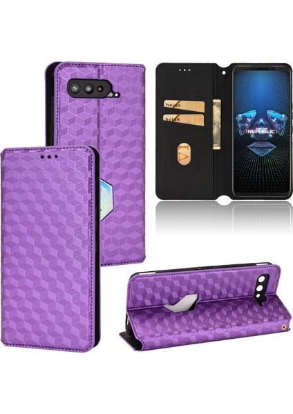 Ile Uyumlu Asus Rog Phone 5 Telefon Kılıfı Cüzdan Hakiki Deri Darbeye Dayanıklı Tpu Kılıf Standı Dayanıklı Flip Kitap Katlanır Telefon Kılıfı (Yurt Dışından)