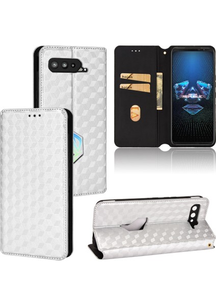 Ile Uyumlu Asus Rog Phone 5 Telefon Kılıfı Cüzdan Hakiki Deri Darbeye Dayanıklı Tpu Kılıf Standı Dayanıklı Flip Kitap Katlanır Telefon Kılıfı (Yurt Dışından)