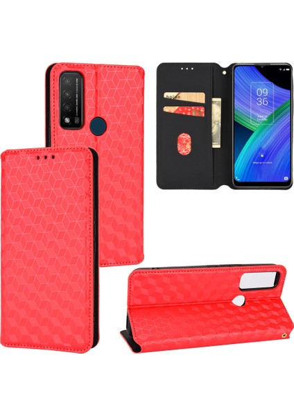 Ile Uyumlu Tcl 20AX 5g Telefon Kılıfı Cüzdan Hakiki Deri Darbeye Dayanıklı Tpu Kılıf Standı Dayanıklı Flip Kitap Katlanır Telefon Kılıfı (Yurt Dışından)