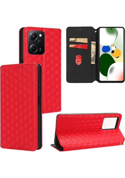 Ile Uyumlu Xiaomi Mi Poco X5 Pro 5g Telefon Kılıfı Cüzdan Hakiki Deri Darbeye Dayanıklı Tpu Kılıf Standı Dayanıklı Flip Kitap Katlanır Telefon Kılıfı (Yurt Dışından)