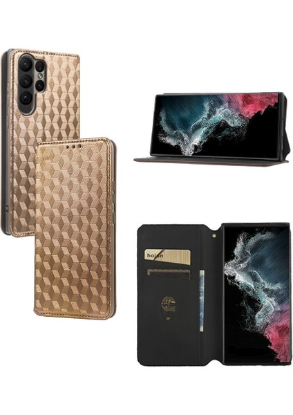 Ile Uyumlu Samsung Galaxy S23 Ultra Telefon Kılıfı Cüzdan Hakiki Deri Darbeye Dayanıklı Tpu Kılıf Standı Dayanıklı Flip Kitap Katlanır Telefon Kılıfı (Yurt Dışından)