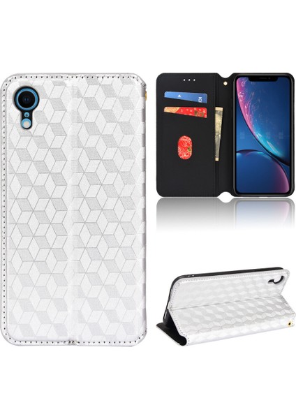 Ile Uyumlu iPhone Xr Telefon Kılıfı Cüzdan Hakiki Deri Darbeye Dayanıklı Tpu Kılıf Standı Dayanıklı Flip Kitap Katlanır Telefon Kılıfı (Yurt Dışından)