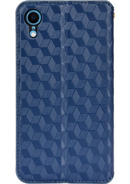 Ile Uyumlu iPhone Xr Telefon Kılıfı Cüzdan Hakiki Deri Darbeye Dayanıklı Tpu Kılıf Standı Dayanıklı Flip Kitap Katlanır Telefon Kılıfı (Yurt Dışından)