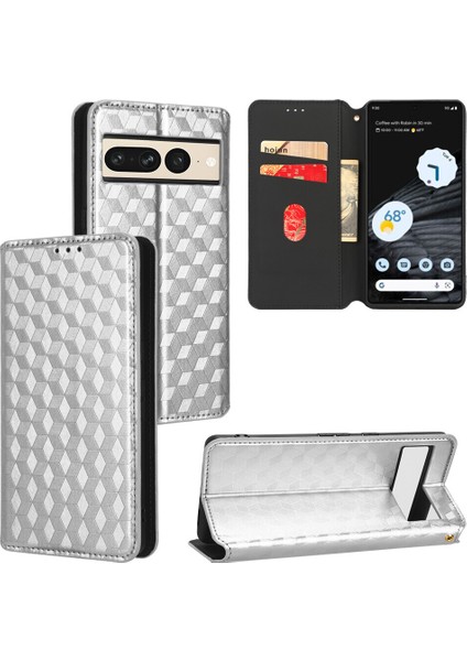 Ile Uyumlu Google Pixel 7 Pro Telefon Kılıfı Cüzdan Hakiki Deri Darbeye Dayanıklı Tpu Kılıf Standı Dayanıklı Flip Kitap Katlanır Telefon Kılıfı (Yurt Dışından)