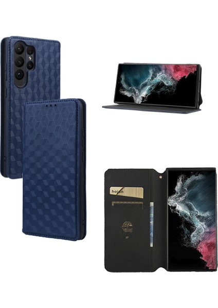 Ile Uyumlu Samsung Galaxy S23 Ultra Telefon Kılıfı Cüzdan Hakiki Deri Darbeye Dayanıklı Tpu Kılıf Standı Dayanıklı Flip Kitap Katlanır Telefon Kılıfı (Yurt Dışından)