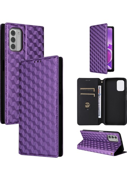 Ile Uyumlu Nokia G310 Telefon Kılıfı Cüzdan Hakiki Deri Darbeye Dayanıklı Tpu Kılıf Standı Dayanıklı Flip Kitap Katlanır Telefon Kılıfı (Yurt Dışından)