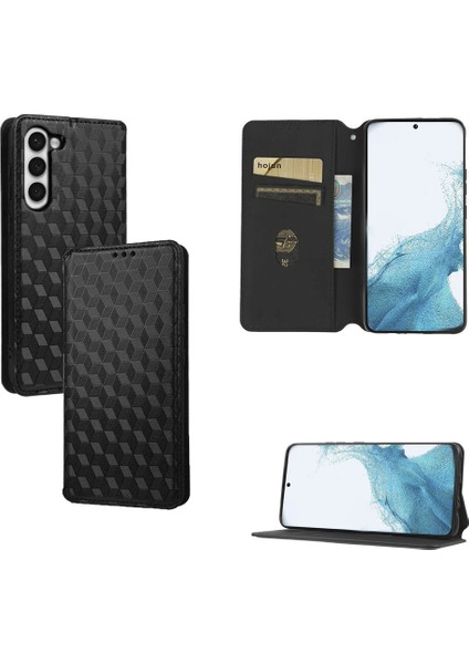 Ile Uyumlu Samsung Galaxy S23 Telefon Kılıfı Cüzdan Hakiki Deri Darbeye Dayanıklı Tpu Kılıf Standı Dayanıklı Flip Kitap Katlanır Telefon Kılıfı (Yurt Dışından)
