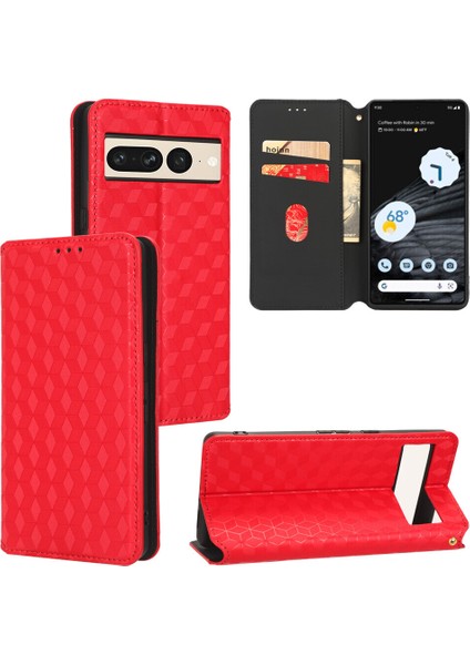 Ile Uyumlu Google Pixel 7 Pro Telefon Kılıfı Cüzdan Hakiki Deri Darbeye Dayanıklı Tpu Kılıf Standı Dayanıklı Flip Kitap Katlanır Telefon Kılıfı (Yurt Dışından)