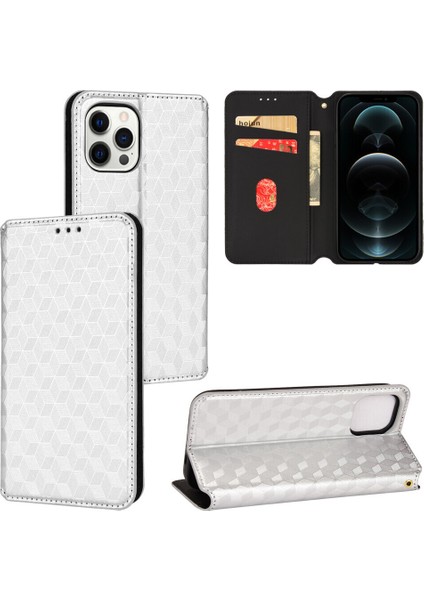 Ile Uyumlu iPhone 12 Pro Telefon Kılıfı Cüzdan Hakiki Deri Darbeye Dayanıklı Tpu Kılıf Standı Dayanıklı Flip Kitap Katlanır Telefon Kılıfı (Yurt Dışından)