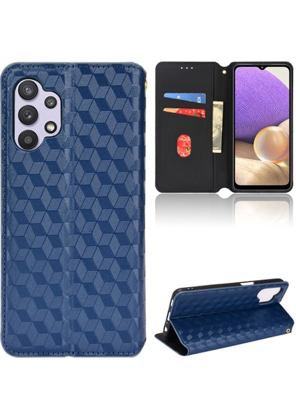 Ile Uyumlu Samsung Galaxy A13 4g Telefon Kılıfı Cüzdan Hakiki Deri Darbeye Dayanıklı Tpu Kılıf Standı Dayanıklı Flip Kitap Katlanır Telefon Kılıfı (Yurt Dışından)
