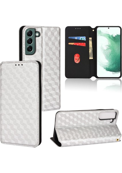 Ile Uyumlu Samsung Galaxy S22 Telefon Kılıfı Cüzdan Hakiki Deri Darbeye Dayanıklı Tpu Kılıf Standı Dayanıklı Flip Kitap Katlanır Telefon Kılıfı (Yurt Dışından)