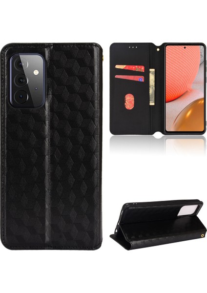 Ile Uyumlu Samsung Galaxy A52/A52S Telefon Kılıfı Cüzdan Hakiki Deri Darbeye Dayanıklı Tpu Kılıf Standı Dayanıklı Flip Kitap Katlanır Telefon Kılıfı (Yurt Dışından)