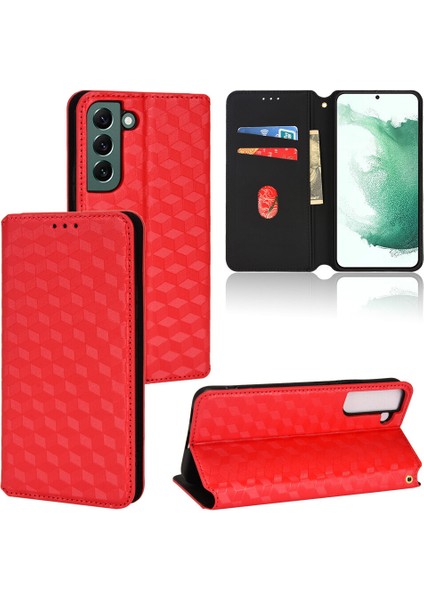 Ile Uyumlu Samsung Galaxy S22 Telefon Kılıfı Cüzdan Hakiki Deri Darbeye Dayanıklı Tpu Kılıf Standı Dayanıklı Flip Kitap Katlanır Telefon Kılıfı (Yurt Dışından)