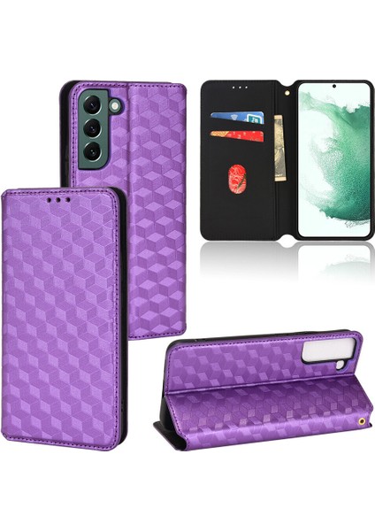Ile Uyumlu Samsung Galaxy S22 Telefon Kılıfı Cüzdan Hakiki Deri Darbeye Dayanıklı Tpu Kılıf Standı Dayanıklı Flip Kitap Katlanır Telefon Kılıfı (Yurt Dışından)