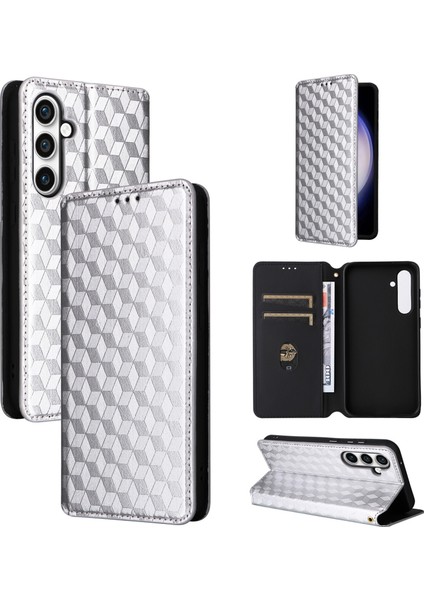 Ile Uyumlu Samsung Galaxy S23 Fe Telefon Kılıfı Cüzdan Hakiki Deri Darbeye Dayanıklı Tpu Kılıf Standı Dayanıklı Flip Kitap Katlanır Telefon Kılıfı (Yurt Dışından)