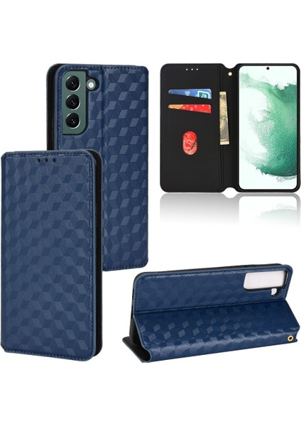 Ile Uyumlu Samsung Galaxy S22 Telefon Kılıfı Cüzdan Hakiki Deri Darbeye Dayanıklı Tpu Kılıf Standı Dayanıklı Flip Kitap Katlanır Telefon Kılıfı (Yurt Dışından)