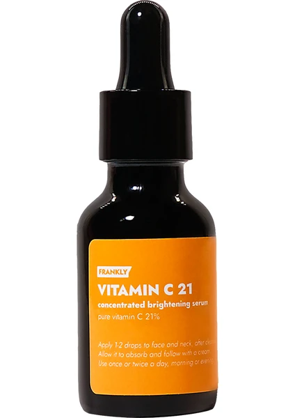 %21 Saf C Vitamini Içeren Leke Karşıtı Aydınlatıcı ve Canlandırıcı Vitamin C 21 Serum 15ML