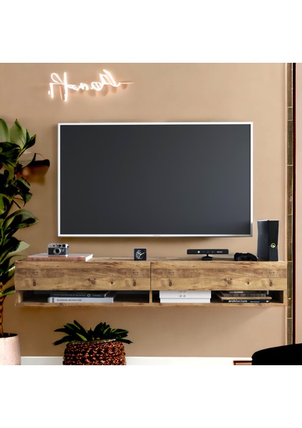 Tv Ünitesi Televizyon Sehpası 180 cm Duvara Monte