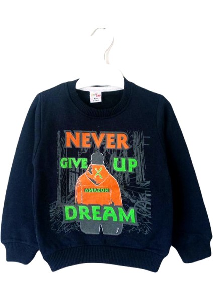 Never Baskılı Erkek Çocuk Sweatshirt