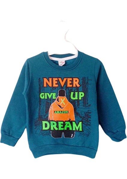 Never Baskılı Erkek Çocuk Sweatshirt