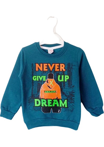 Never Baskılı Erkek Çocuk Sweatshirt