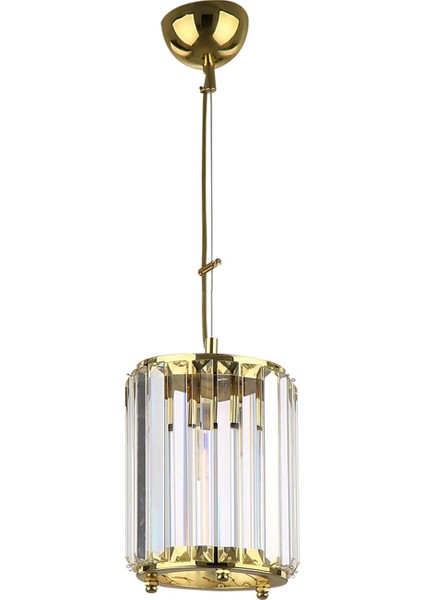 Luce Gold Renkli, Taşlı, Tekli Sarkıt Avize, BS.7428-58-15