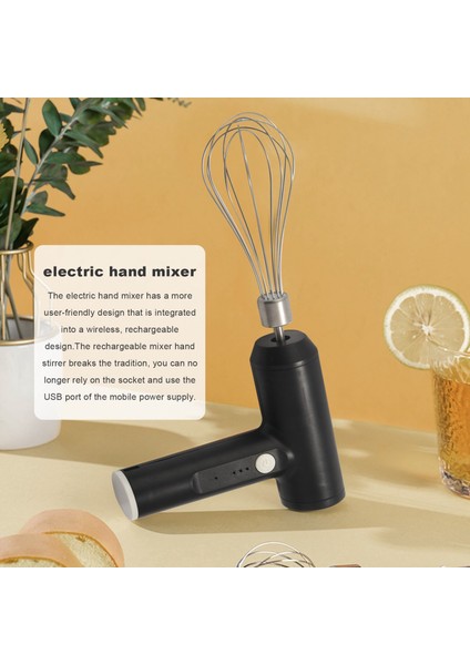 El Mikseri Elektrikli Kablosuz, Mikser El Mikseri, USB Şarj Edilebilir, Pişirme Için Taşınabilir El Mikseri, Soslar, Krema, Yumurta (Yurt Dışından) fiyatları