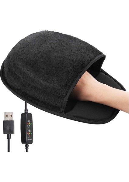 USB El Isıtıcı Isıtmalı Fare Mat Isıtıcı Kış Sıcak Mouse Pad El Isıtma Kapağı Yumuşak Peluş (Yurt Dışından)