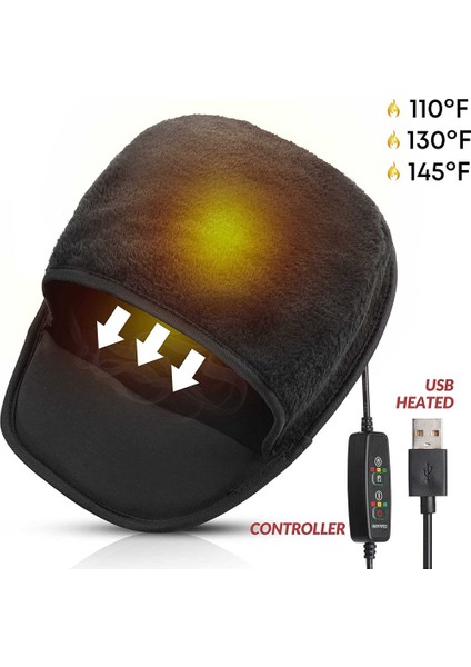 USB El Isıtıcı Isıtmalı Fare Mat Isıtıcı Kış Sıcak Mouse Pad El Isıtma Kapağı Yumuşak Peluş (Yurt Dışından)
