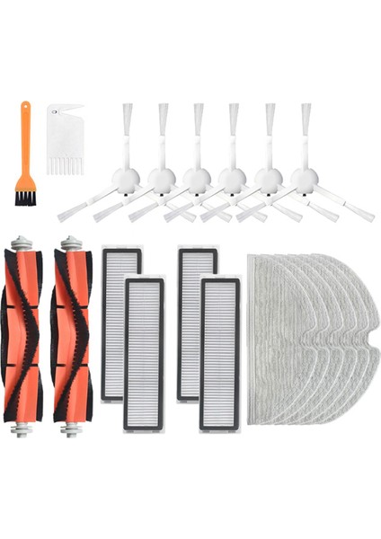 D9 Robotlu Süpürge Aksesuarları Için 20 Adet Yedek Parçalar Fırçalar Filtreler Yedek Parçalar (Yurt Dışından)