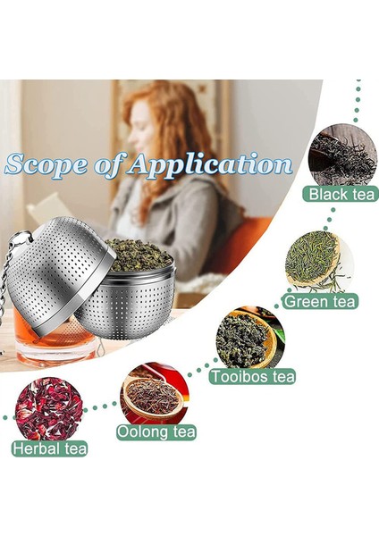 Çay Demlik, Paslanmaz Çelik Çay Süzgeci, Top Örgü Çay Süzgeci, Çay, Baharatlar ve Çoğu Bardak ve Çaydanlık Için (Yurt Dışından)