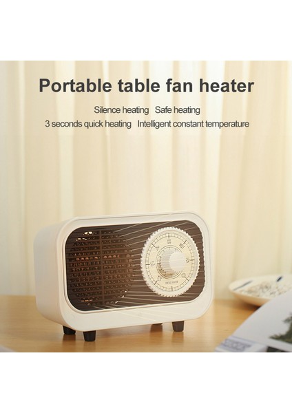 220 V Retro Mini Isıtıcı Ayarlanabilir Termostat Sıcak Hava Üfleyici Dilsiz Hızlı Isıtma Mini Isıtıcı Ab Tak (Yurt Dışından)