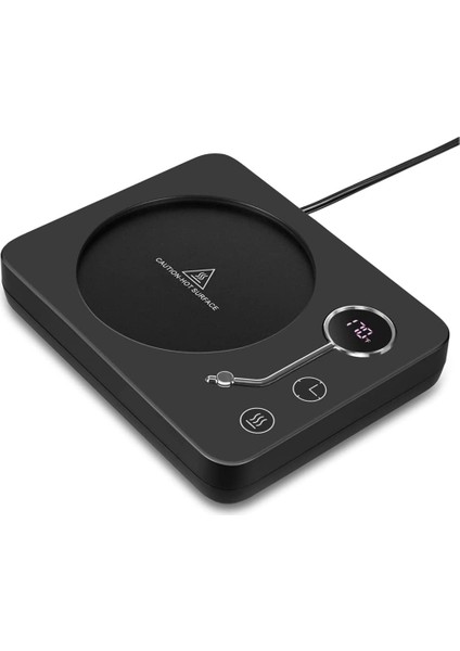 Masa Için Kupa Isıtıcı Kahve Isıtıcı: 3 Sıcaklık Ayarı Otomatik Açma/kapama Kahve Fincanı Isıtıcı, 12 Saat Zamanlayıcı ile Siyah Ab Tak (Yurt Dışından)