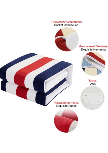 Elektrikli Battaniye Kalın Isıtıcı Isıtıcı Isıtmalı Battaniye Termostat Ayarlanabilir Elektrikli Isıtma Pedleri 150X120 cm Ingiltere Tak (Yurt Dışından) indirimleri